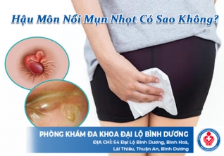 Hậu môn nổi mụn nhọt có sao không?