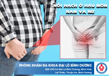 Nổi hạch ở hậu môn nam và nữ