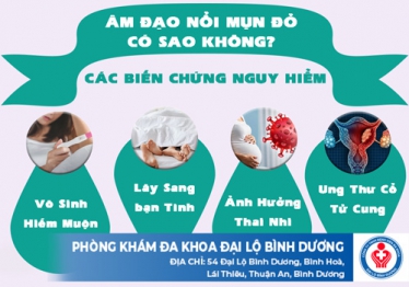Âm đạo nổi mụn đỏ có sao không?