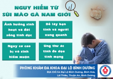 Nguy hiểm từ sùi mào gà nam giới
