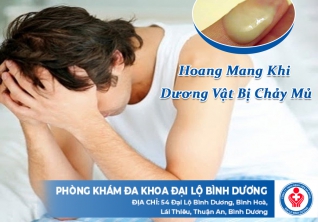 Hoang mang khi dương vật bị chảy mủ