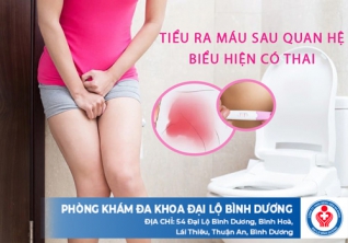 Tiểu ra máu sau quan hệ có thai không?