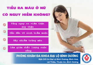 Tiểu ra máu ở nữ có nguy hiểm không?
