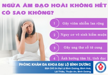 Ngứa âm đạo hoài không hết có sao không?